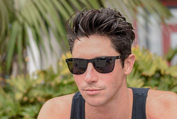 Titanium Sunglasses with Wood