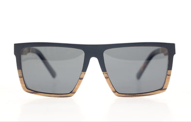 Ebony Layered Wood Sunglasses For Men - Boss