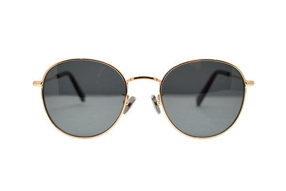 Round Gold Frame Wire Sunglasses - Bermuda