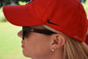 Black Bamboo Sunglasses With Red Lens - Georgia Edition