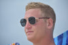 Classic Gold Aviator With Wood Sunglasses