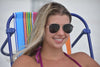 Classic Gold Aviator With Wood Sunglasses