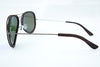 Metal And Wood Aviator Sunglasses