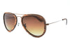 Metal & Wood Aviator Sunglasses For Men And Women