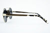 Round Shape Metal And Wood Sunglasses 