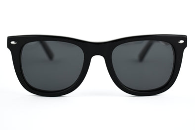 Classic Wayfarer Sunglasses With Wood