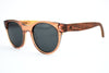 Wood + Acetate Sunglasses For Women - Roxy
