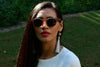 Wood + Acetate Sunglasses For Women - Roxy