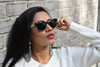 Wood + Acetate Sunglasses For Women - Roxy