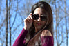 Wood + Acetate Sunglasses For Women - Roxy