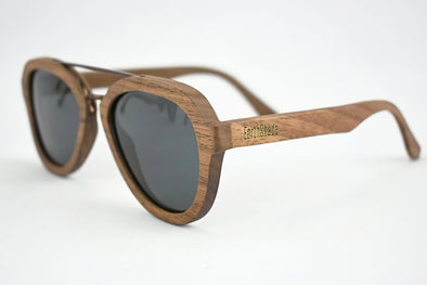 Wood Aviators With Metal Accent - Flyer