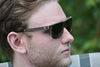 Ebony Wood Sunglasses With Acetate Tip  For Men And Women