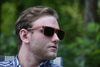 Handcrafted Red Rosewood Wood Sunglasses For Men