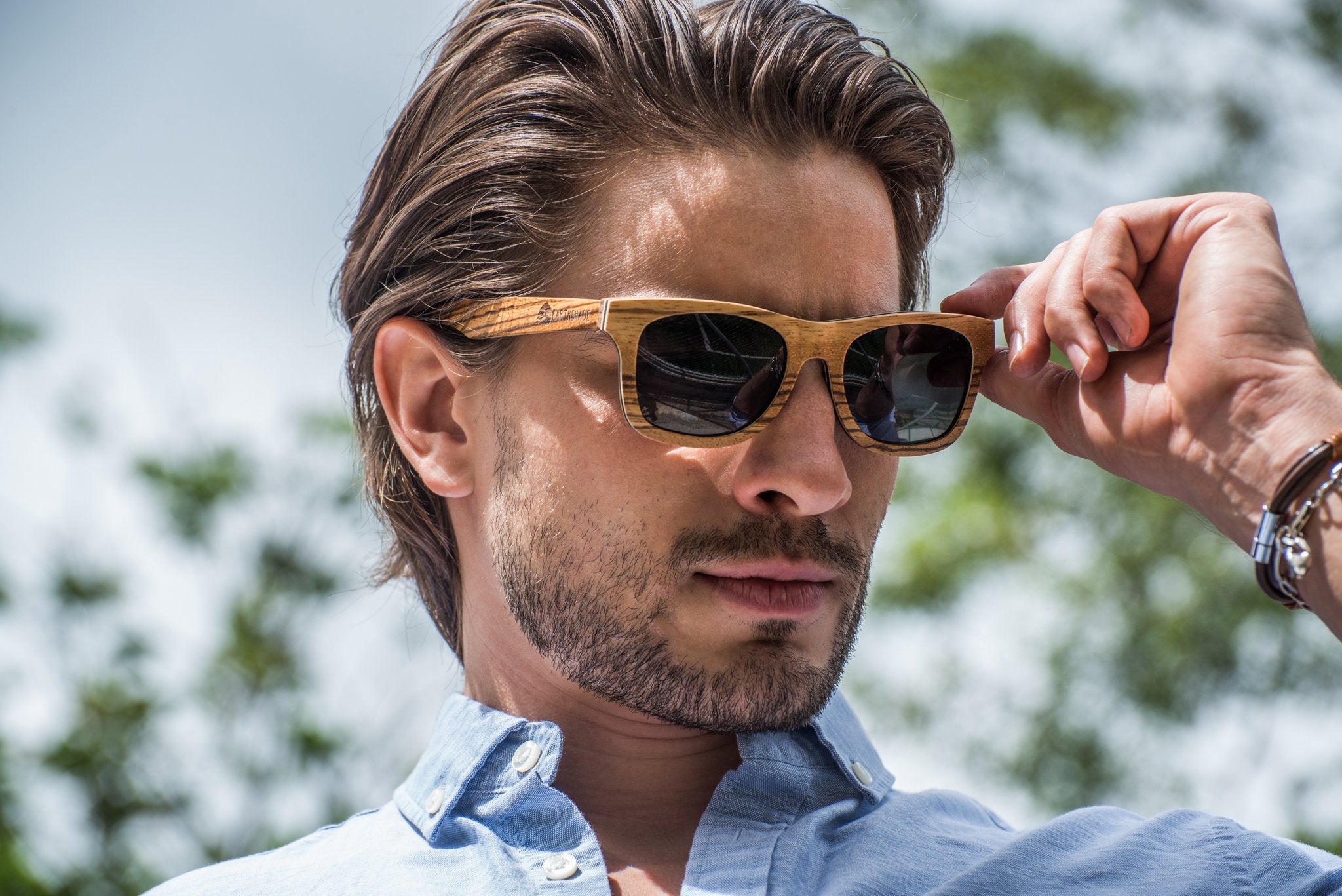 Super Cool Personalized Sunglasses for your Guy - Wooden Clubmasters -  Groovy Guy Gifts