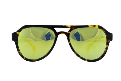 Cotton Acetate & Wood Aviator Sunglasses - Quest