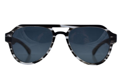 Cotton Acetate & Wood Aviator Sunglasses - Quest