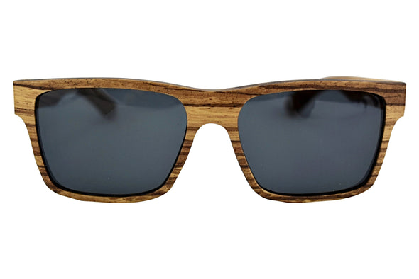 Zebra Wood Polarized Sunglasses For Men 