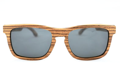 Zebra Wood Polarized  Sunglasses - Highlander