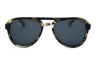Acetate + Wood Aviator Sunglasses - Altitude