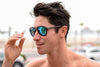 Black Oak Wood Aviator Sunglasses 