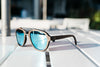 Black Oak Wood Aviator Sunglasses 