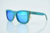 Tropical Blue Wood Sunglasses - Caribe