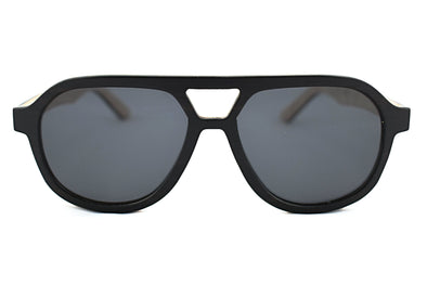 Layered Wood Aviator Sunglasses - Glider