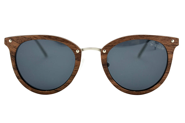 Cat Eye Walnut Wood Sunglasses For Women