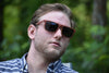 Handcrafted Red Rosewood Wood Sunglasses For Men