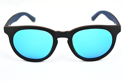 Black Maple Sunglasses Ice Blue Lens - Sari