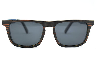 Ebony Wood Sunglasses With Acetate Tip - Weston