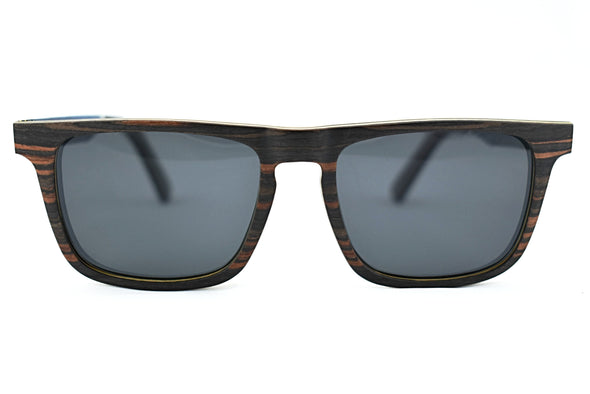 Ebony Wood Sunglasses With Acetate Tip  For Men And Women