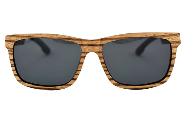 Zebra Wood Polarized Sunglasses For Men & Women
